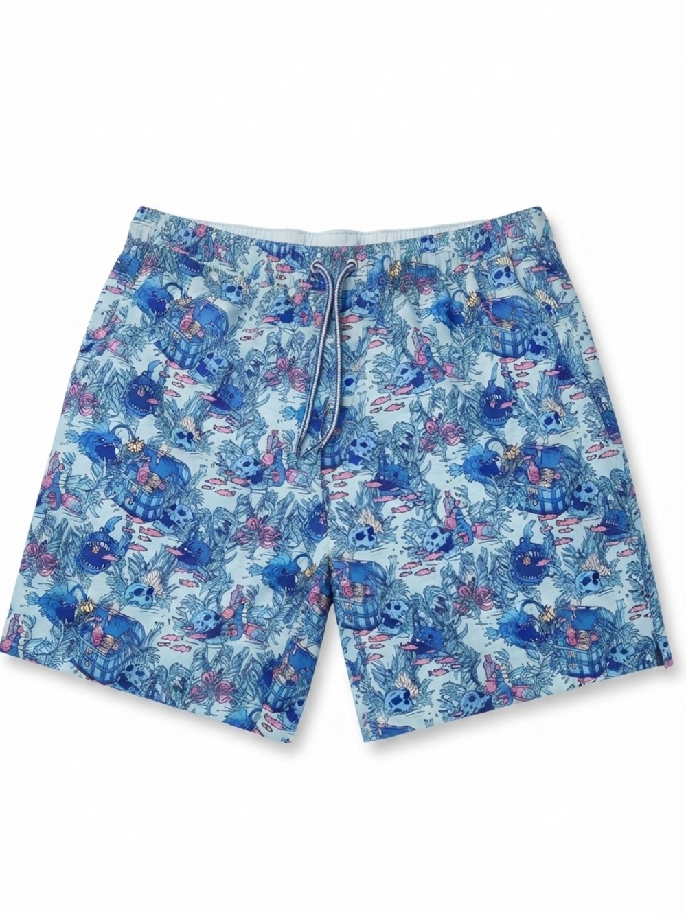 Peter Millar Seaside Men’s Swim Trunks Size Large Underwater Treasure Print
